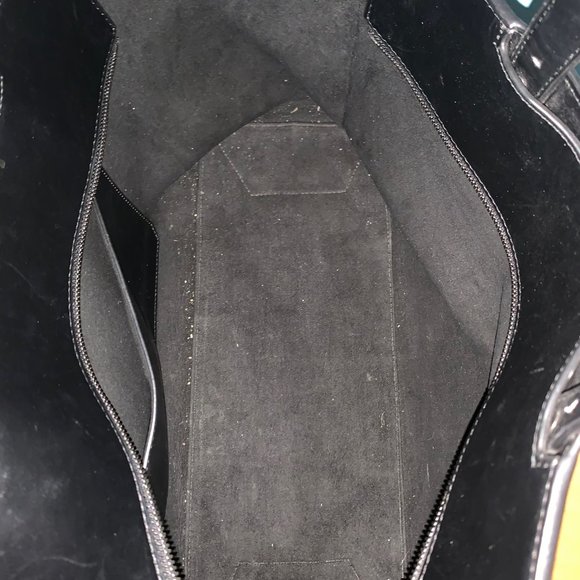 Stuart Weitzman Black /Silver Leather Tote - Picture 7 of 10